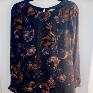 Navy Blue Floral Dress!